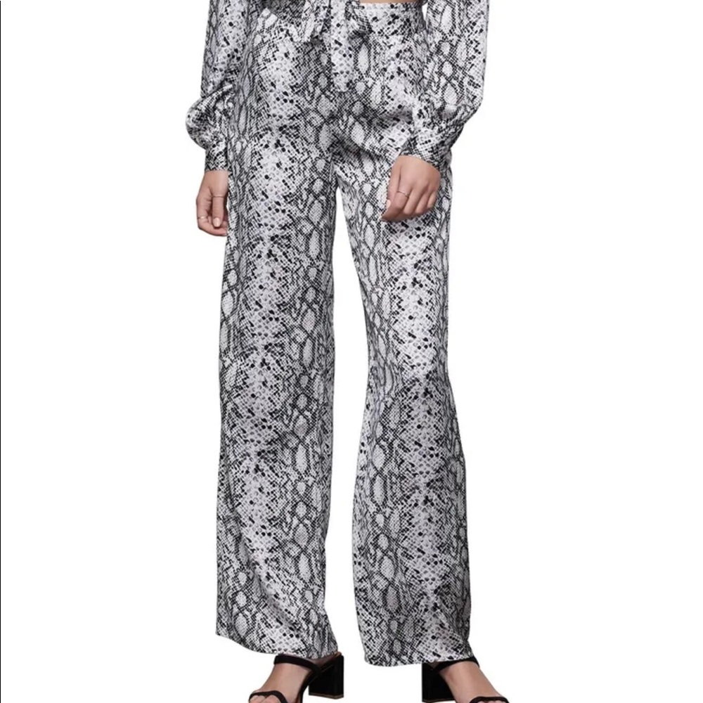 Good American | Purely Python Print Wide Leg Pant… - image 5